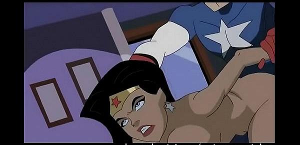 Wonder woman pussy fucked by Captain America